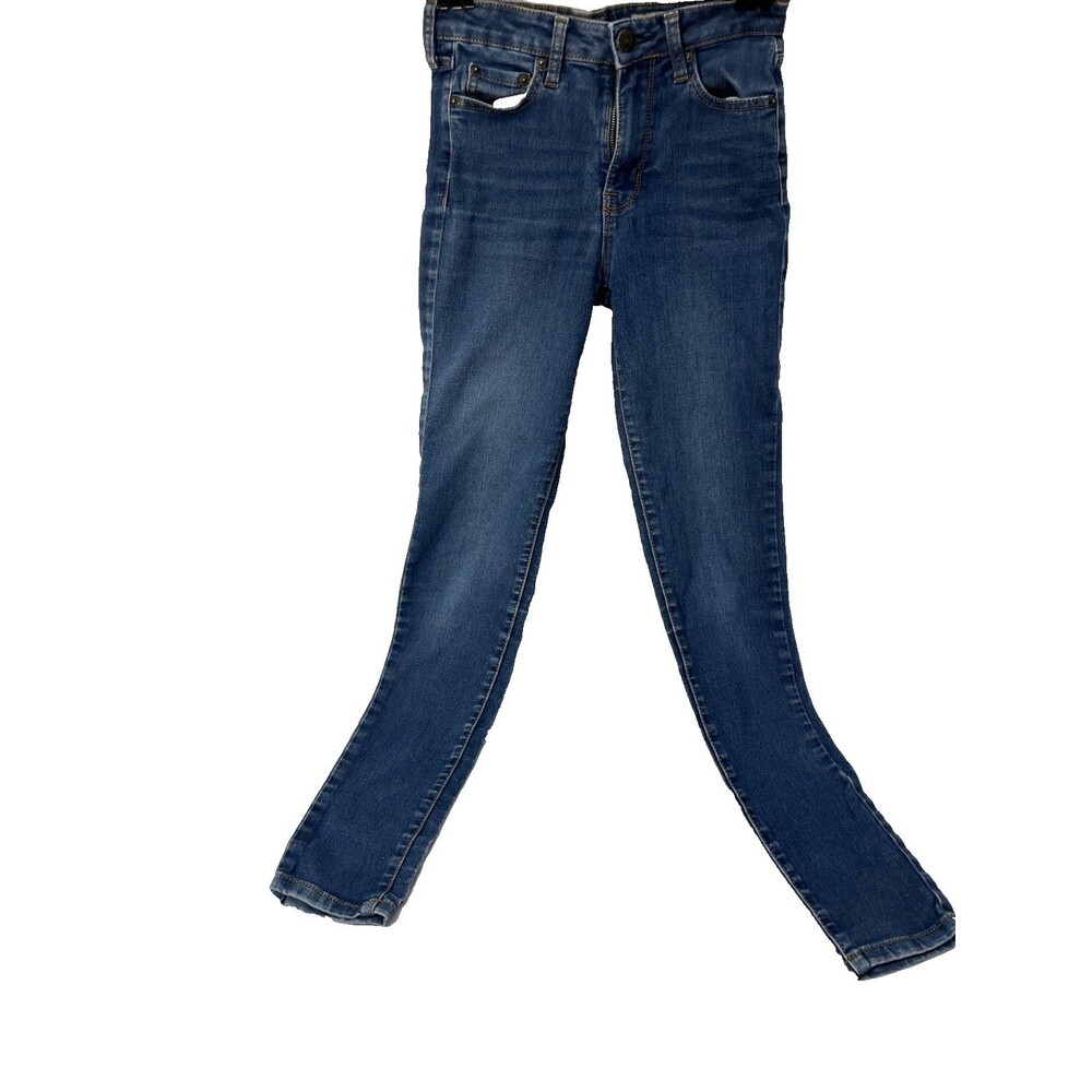 AEROPOSTALE JEANS WOMEN'S HIGH-WAISTED JEGGING SZ 2 LONG BLUE DENIM - Picture 1 of 13